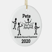 Rock Band Stick Figuur, Personaliseer 2 Keramisch Ornament (Rechts)