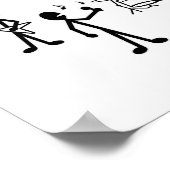 Rock Band Stick Figuur Poster (Hoek)