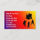 Rock Band Visitekaartje (Voorkant)