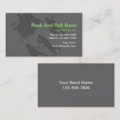 Rock Band Visitekaartjes (Voorkant / Achterkant)