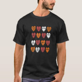 Rock Bands Hearts Snoep Valentijnsdag Fan Music L T-shirt (Voorkant)