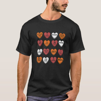 Rock Bands Hearts Snoep Valentijnsdag Fan Music L T-shirt
