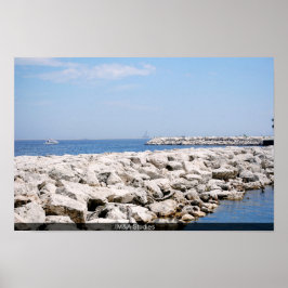 Rock Barriers en Lake Poster