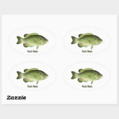 Rock Bass - Redeye Ovale Sticker (Vel)