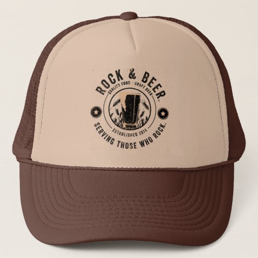 Rock & Beer ™ Trucker Pet (Voorkant)