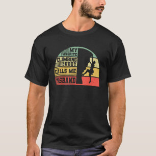 Rock-beklimmer Bouldering Mijn favoriete C T-shirt