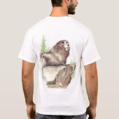 Rock-beklimming waar Marmots zijn, Natuur, sport T-shirt (Achterkant)