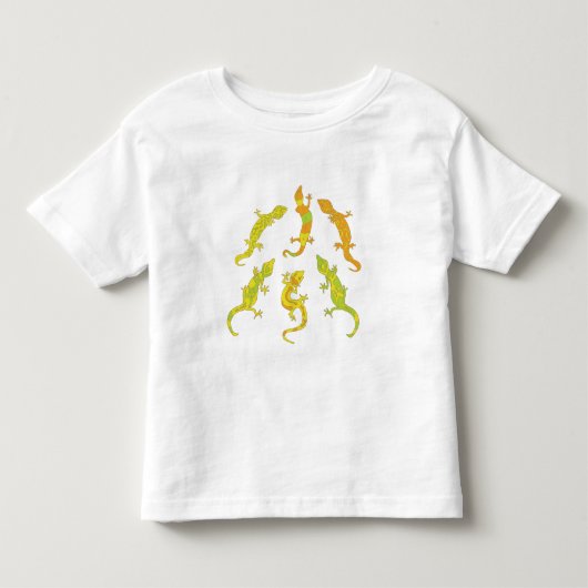 Rock beklimt Geckos. Kinder Shirts (Voorkant)