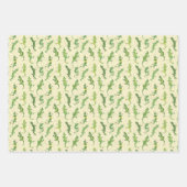 Rock beklimt Geckos op geel - naadloos patroon. Inpakpapier Vel (Voorkant 2)