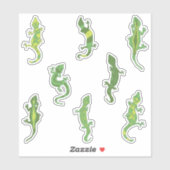 Rock beklimt Geckos. Sticker (Vel)