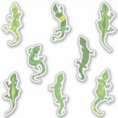 Rock beklimt Geckos. Sticker (Voorkant)