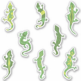Rock beklimt Geckos. Sticker