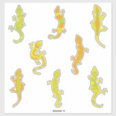 Rock beklimt Geckos. Sticker (Vel)