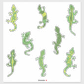 Rock beklimt Geckos. Sticker (Vel)