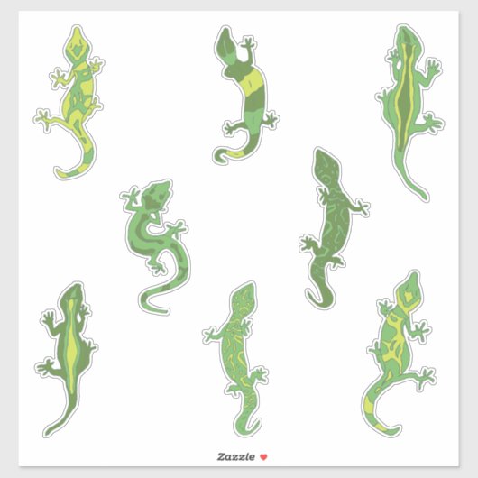 Rock beklimt Geckos. Sticker (Vel)