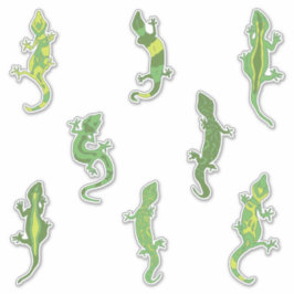 Rock beklimt Geckos. Sticker
