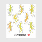 Rock beklimt Geckos. Sticker (Vel)