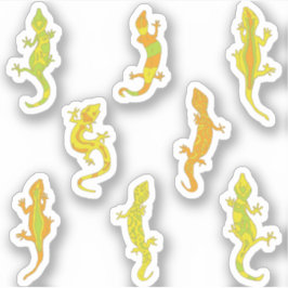 Rock beklimt Geckos. Sticker