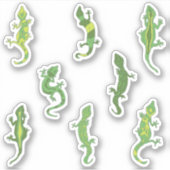 Rock beklimt Geckos. Sticker (Voorkant)