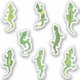 Rock beklimt Geckos. Sticker