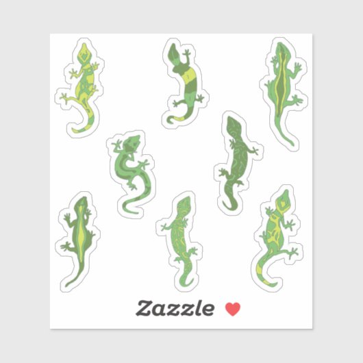 Rock beklimt Geckos. Sticker (Vel)