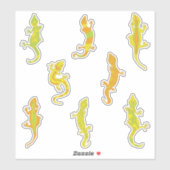 Rock beklimt Geckos. Sticker (Vel)