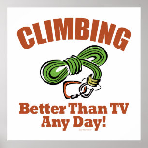 Rock, bergbeklimmen poster