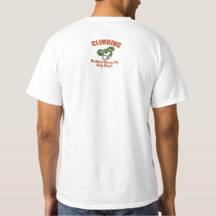 Rock, bergbeklimmen t-shirt