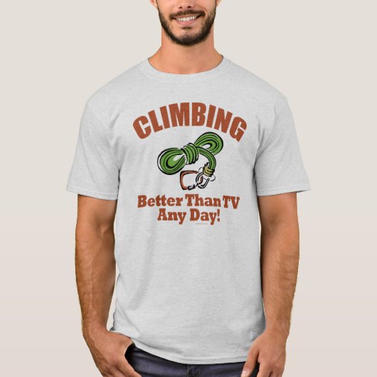 Rock, bergbeklimmen t-shirt (Voorkant)