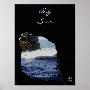 Rock bij Big Sur door Katiamaria Photos & Design T Poster