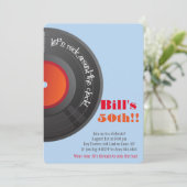 Rock bij de 50th Birthday Party Kaart (Staand voorkant)