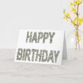 Rock Birthday Kaart (Gele Bloem)