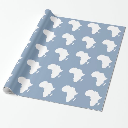 Rock Blue Audacious Africa Cadeaupapier (Uitgerold)