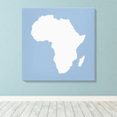 Rock Blue Audacious Africa Canvas Afdruk (Insitu (Houten vloer))