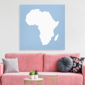 Rock Blue Audacious Africa Canvas Afdruk (Insitu (Woonkamer))