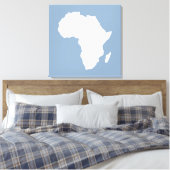 Rock Blue Audacious Africa Canvas Afdruk (Insitu (Slaapkamer))