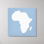 Rock Blue Audacious Africa Canvas Afdruk<br><div class="desc">De Afrika-kaart is wit en contrasterend in het Safari-palet van Emporio Moffa,  geïnspireerd door de gewaagde avontuurlijkheid en wildernis van het continent.</div>