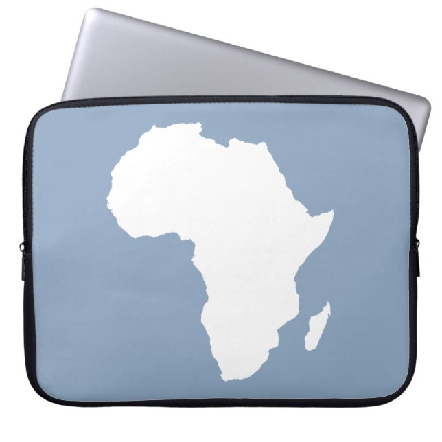 Rock Blue Audacious Africa Laptop Sleeve (Voorkant)