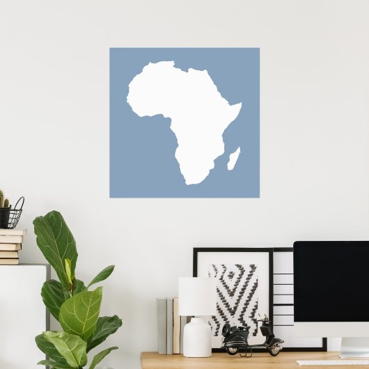 Rock Blue Audacious Africa Poster (Thuiskantoor)