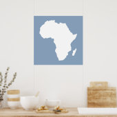 Rock Blue Audacious Africa Poster (Keuken)