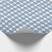 Rock Blue Safari Dot Cadeaupapier (Hoek)