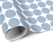 Rock Blue Safari Dot Cadeaupapier (Rol Hoek)