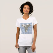 Rock Blue Safari Dot met Pop Art Elephant T-shirt (Voorkant volledig)