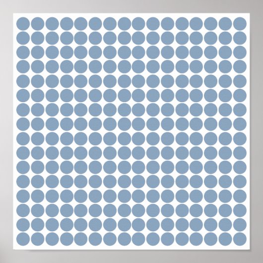 Rock Blue Safari Dot Poster (Voorkant)