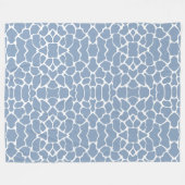 Rock Blue Safari Giraffe Fleece Deken (Voorkant (Horizontaal))