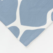 Rock Blue Safari Giraffe Fleece Deken (Hoek)