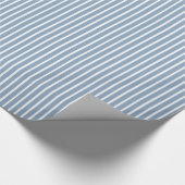 Rock Blue Safari Stripe Cadeaupapier (Hoek)