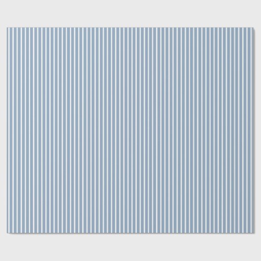 Rock Blue Safari Stripe Cadeaupapier (Vlak)