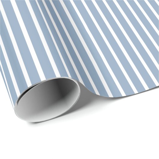 Rock Blue Safari Stripe Cadeaupapier (Rol Hoek)