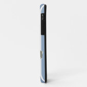 Rock Blue Safari Stripe met Leopard Case-Mate iPhone Case (Achterkant/links)